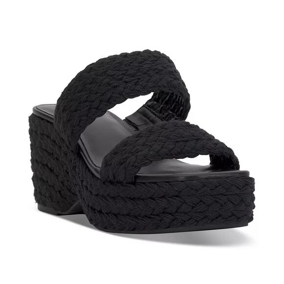 On 34th Women's Norina Woven Two Band Wedge Sandals Size 10 NWB - Picture 1 of 8